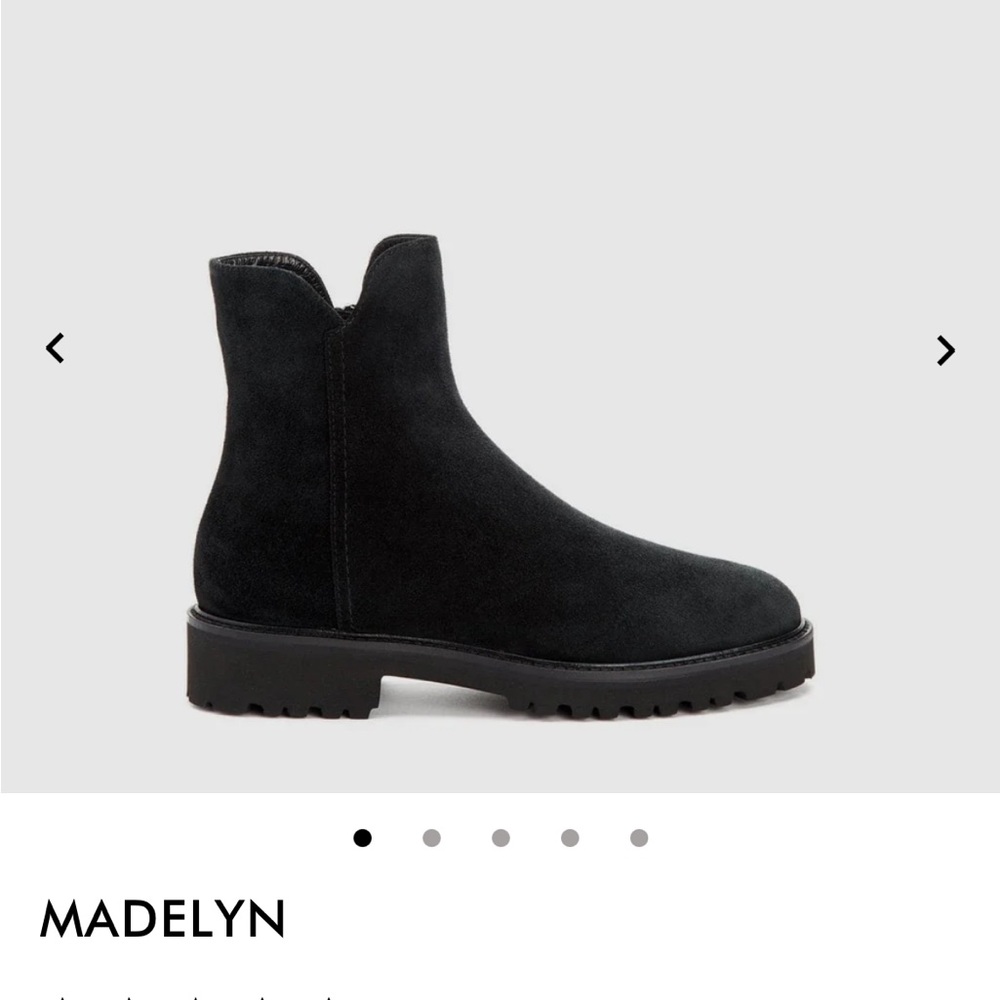 Madelyn black suede boots from aquatalia. Unworn brand new.